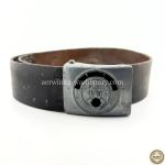 Hitlerjugend (Hj) Koppelschloss M4/39 Zinkausführung mit Riemen