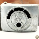 Hitlerjugend (Hj) Koppelschloss M4/39 Zinkausführung mit Riemen