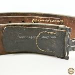 Hitlerjugend (Hj) Koppelschloss M4/39 Zinkausführung mit Riemen