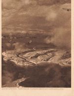 AK 1.WK Türkische Flieger über den Dardanellen ungelaufen Patriotika Postkarte