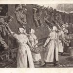 AK 1.WK Liebesgaben im Weltkrieg Soldaten Frauen 1915 gelaufen Patriotika