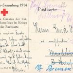 AK 1.WK Krankenpflege im Kriege Rotkreuz Soldaten gelaufen Patriotika Postkarte