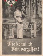 AK 1.WK Wie könnt ich deins vergessen Soldat Frau EK2 1915 Patriotika Postkarte