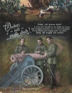 AK 1.WK Spruchkarte Vater ich rufe dich Soldaten 1916 Patriotika Postkarte