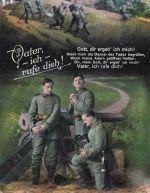 AK 1.WK Spruchkarte Vater ich rufe dich! Soldaten 1916 Patriotika Postkarte