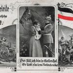 AK 1.WK Gott geleite die deutsche Artillerie Soldaten Frau 1916 Patriotika