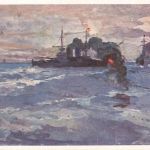 AK 1.WK Kreuzer Schiffe Marine Kriegsfürsorgekarte 1917 Patriotika Postkarte