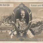 AK 1.WK Deutschlands Schirm und Schutz Marine Wilhelm II 1914 Patriotika