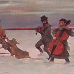 AK 1.WK Mutige Musiker 1916 gelaufen Patriotika Postkarte