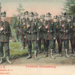AK 1.WK Sächsisches Jäger-Batallion Nr. 12 Schiessabteilung 1906 Postkarte