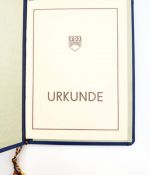 DDR FDJ Urkunde Arthur Becker Medaille Bronze 1975