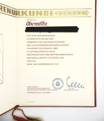 DDR Urkunde VII. Kongress der GST 1982 Oberstleutnant