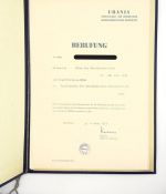 DDR Urania Urkunde + Berufung Vorsitzender der Militärpolitik 1979