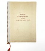 DDR NVA Urkunde treue Dienste in der NVA Bronze 1963 Unterleutnant