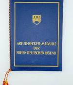 DDR FDJ Urkunde Arthur Becker Medaille Bronze 1969