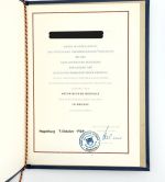 DDR FDJ Urkunde Arthur Becker Medaille Bronze 1969