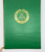 DDR Urkunde Verdienstmedaille der Organe des Ministerium des Innern Silber 1980