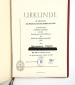 DDR GST Urkunde Ehrenplakette der Bezirksorganisation Cottbus der GST 1973 Major