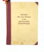DDR DVP Urkunde Volkspolizei treue dienste Stufe III 1955 Dresden VP-Meister