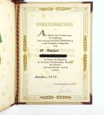 DDR DVP Urkunde Volkspolizei treue dienste Stufe III 1955 Dresden VP-Meister