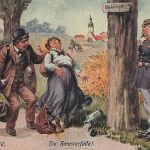 AK 1.WK Hamster Erlebnisse Die Hamsterfalle A. Thiele 1918 gelaufen Patriotika