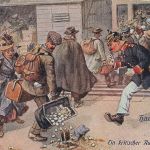 AK 1.WK Hamster Erlebnisse Ein kritischer Augenblick A. Thiele 1919 Patriotika