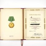 DDR Medaille Volkspolizei Treue Dienste Stufe III, Urkunde Meister 1955