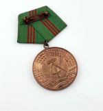 DDR Medaille Volkspolizei Treue Dienste Stufe III, Urkunde Meister 1955