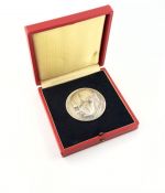 DDR Medaille Ernst Thälmann 1886-1944 im Etui Silberfarben