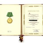 DDR DVP Urkunde Volkspolizei treue dienste Stufe III 1955 VP-Hauptwachmeister