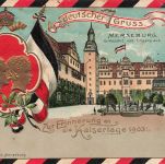 AK Merseburg Schloss Kaisertage 1903 Kaiser Wilhelm II Sachsen-Anhalt Patriotika