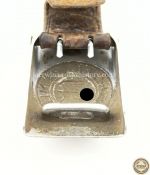 Wehrmacht Heer Koppelschloss Wilhelm Binder Aluminium Ausführung mit Lederzunge