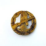 DDR Leistungsabzeichen der Grenztruppen Anstecker goldfarben