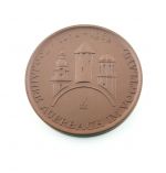 DDR Medaille Porzellan 700 Jahre Auerbach im Vogtland 1282-1982