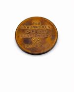 DDR Gedenkmedaille VEB Braunkohlen-Kombinat Senftenberg Glück Auf bronze