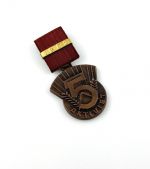 DDR Aktivist des Fünfjahresplan bronzefarben Bandspange 1952