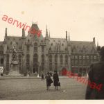 Deutsche Soldaten am Palast in Brügge Flandern Belgien