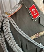 DDR NVA Fallschirmjäger Parade Uniformjacke Leutnant Gr. m52-0 1983