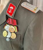 DDR NVA Fallschirmjäger Parade Uniformjacke Leutnant Gr. m52-0 1983