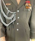 DDR NVA Fallschirmjäger Parade Uniformjacke Leutnant Gr. m52-0 1983