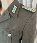DDR NVA GT Grenztruppen Uniformjacke Filz Offizier Major Gr. g48 1982
