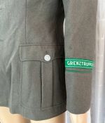 DDR NVA GT Grenztruppen Uniformjacke Filz Offizier Major Gr. g48 1982