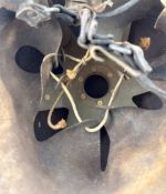 DDR NVA Stahlhelm Größe II 1958 3 Nieten