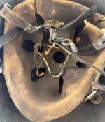 DDR NVA Stahlhelm Größe II 1958 3 Nieten