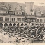 AK 1.WK Leipzig Altes Rathaus eroberte feindliche Geschütze Sachsen 1915