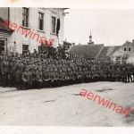 Deutsche Soldaten AR. 24 Gruppenfoto nach Übung bei Brüx Sudetenland