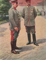 AK 1.WK Soldaten vor Schloss Rotes Kreuz Patriotika ungelaufen Postkarte