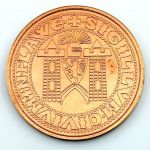 DDR Medaille 25 Jahre DDR Stadt Plauen Vogtland Bronze