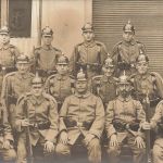 Foto-AK 1.WK Gruppenfoto Deutsche Soldaten Sachsen Pickelhaube