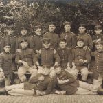 Foto-AK 1.WK Gruppenfoto Deutsche Soldaten Paderborn 1914